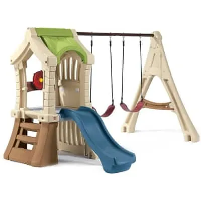 jungle gym and kids swing set
